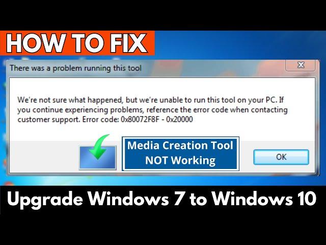 [Solved] Media Creation Tool Error 0x80072F8F–0x20000 in Windows 7