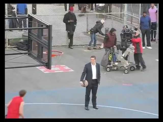 Person of Interest, Jim Caviezel plays basketball BTS, S2 & S3