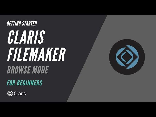 Getting Started with Claris FileMaker - Browse Mode
