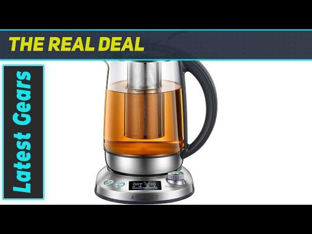 AMEGAT Electric Tea Kettle: Brewing Perfection with 9 Preset Programs