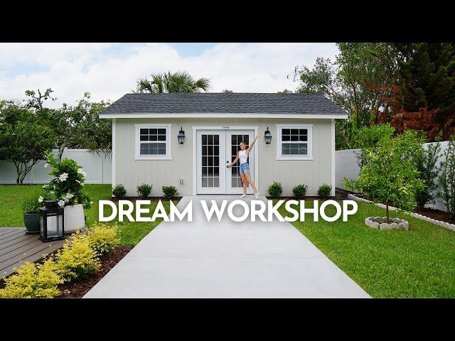 Turning a Tuff Shed into my DREAM WORKSHOP!!