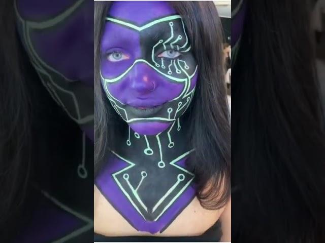 Futuristic Makeup / Fotoshooting / Joli Visage Bremen / Makeup Idea / Halloween Fasching Makeup