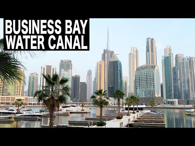 Business Bay Water Canal Day Walk | 4K | Visit Dubai