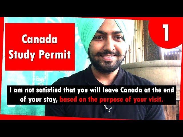 Refusal Ground - Purpose of Visit l Canada Study Permit l Permanent Fix