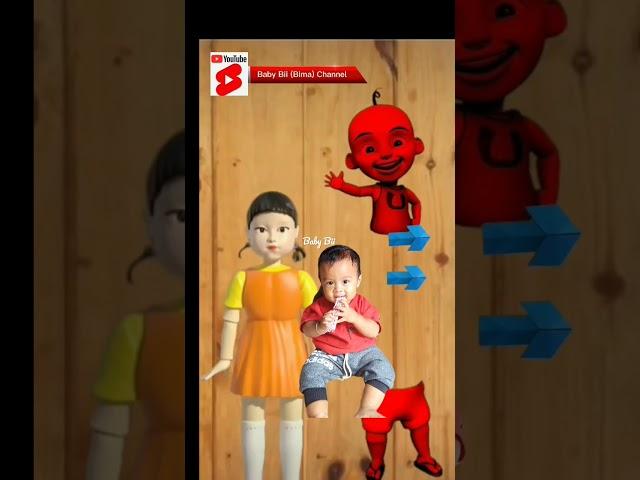 squid game dan Upin Ipin #shorts #subscribe #bima #youtubeshorts