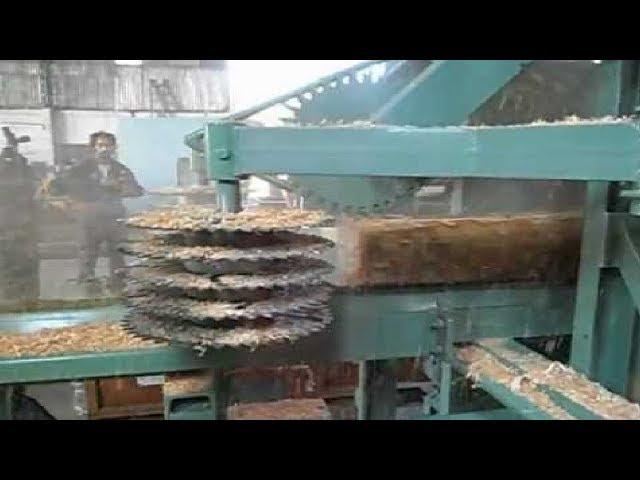 Amazing Fastest Wood Sawmill Machines Working - Wood Cutting Machine Modern Technology