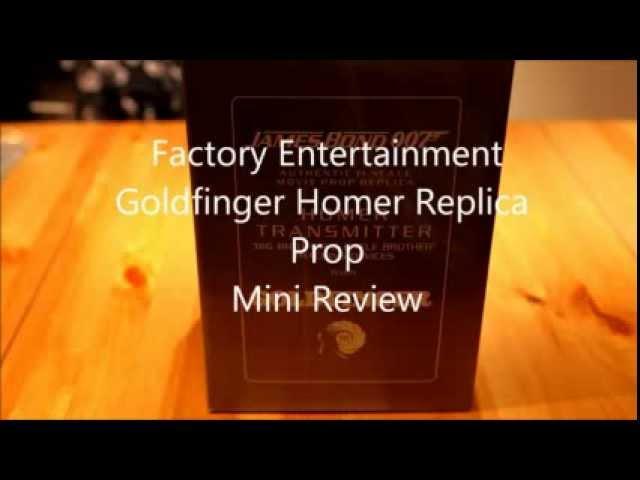 Factory Entertainment ,James Bond 007, Goldfinger Tracking Devices,Prop Replica,Review.