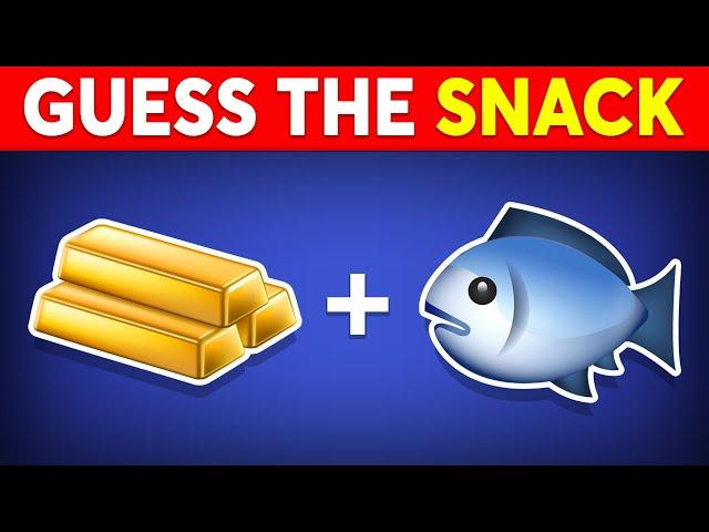 Guess The SNACK & JUNK FOOD By Emoji  Quiz Alien