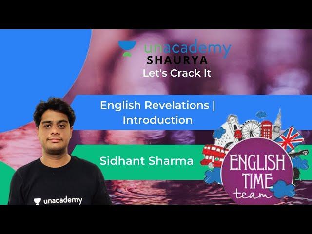 English Revelations | Introduction | Unacademy Shaurya