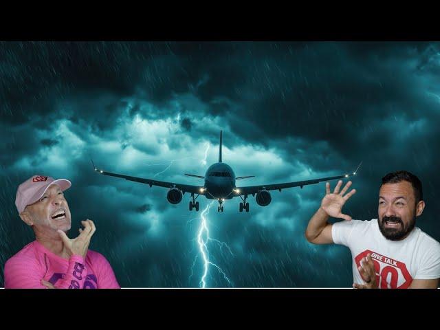 Lightning strikes our plane during cave diving trip