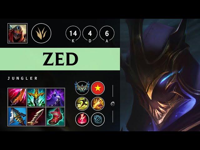 Zed Jungle vs Lee Sin - VN Challenger Patch 25.12