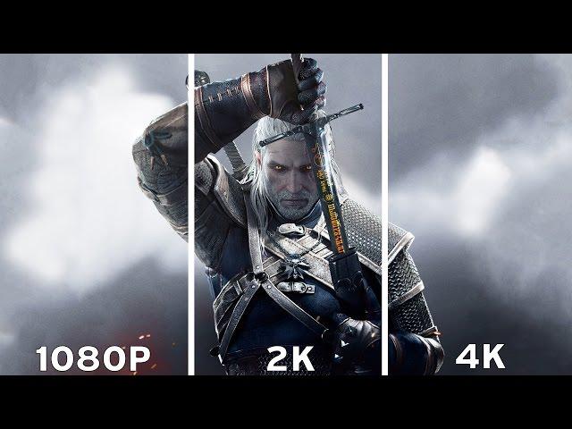 The Witcher 3: Wild Hunt - 1080p vs 2K vs 4K Graphics Comparison 4K