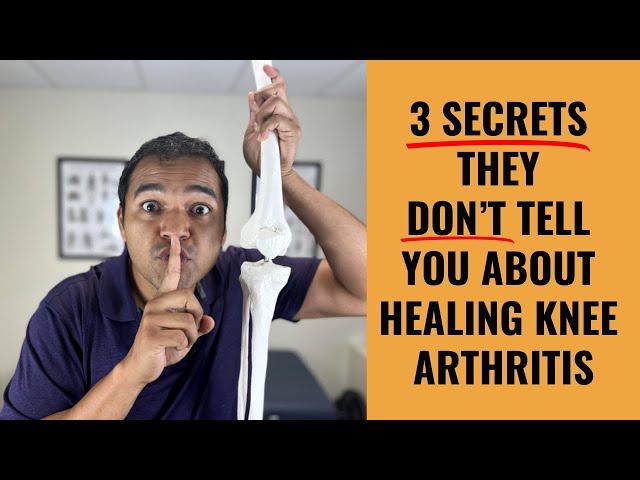 Top 3 Secret Ways To Slow Down And Even Stop Knee Arthritis Progression