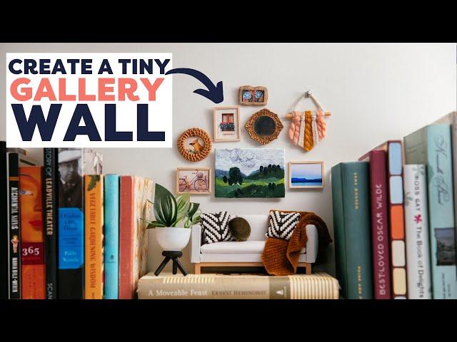 Create A Tiny Art Gallery With A Big Impact | DIY Mini Gallery Wall