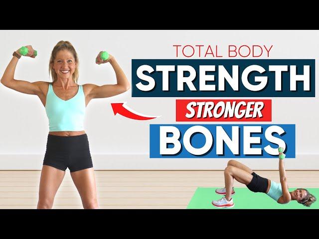 Total Body Strength Workout for Stronger Bones (30 Minutes!!)