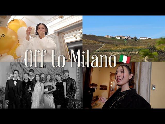 Come with me to Truffle Hunting and Gala Dinner Party in Italy⎮ Exploring Milan ⎮ Pondazione Prada