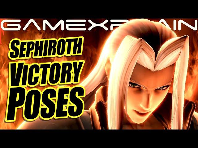 All of Sephiroth's Victory Pose Animations - Smash Bros. Ultimate