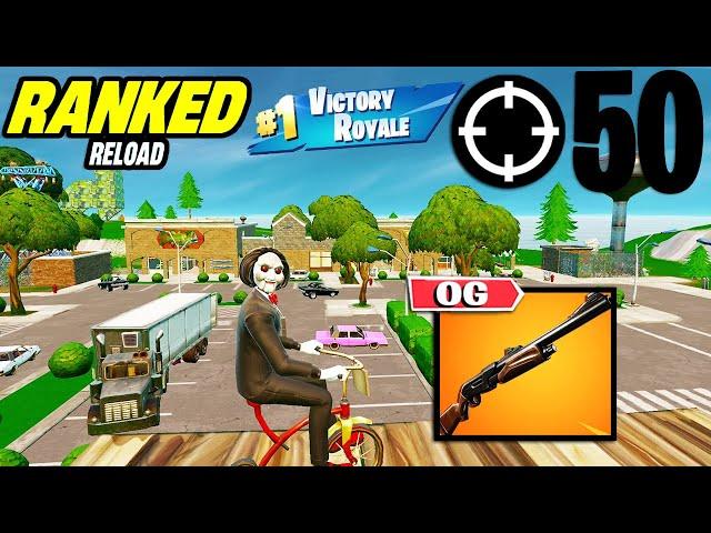 50 Elimination Solo Vs Squads "Ranked RELOAD" Gameplay Wins (Fortnite PS4 Controller On PC)