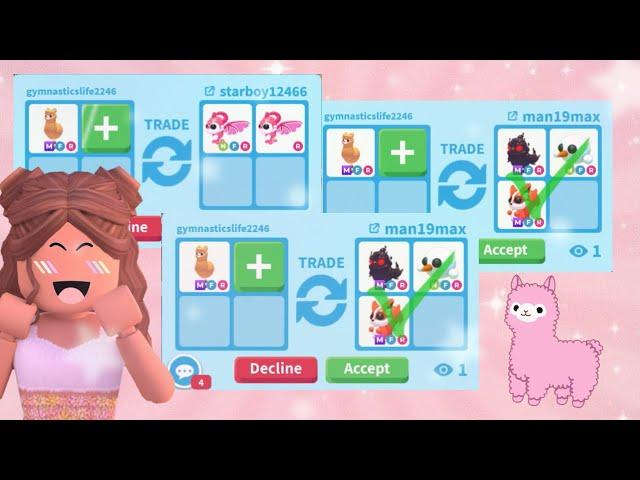 Trading EXOTIC MEGA ALPACA in adopt me! (What’s it worth?!)