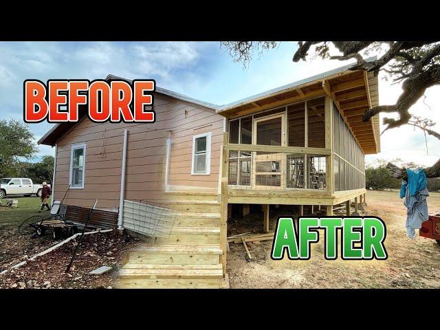 Building a Wrap Around Deck Educational Timelapse