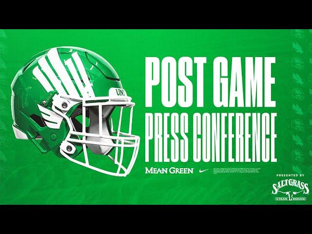 Postgame Press Conference | UNT vs Wyoming