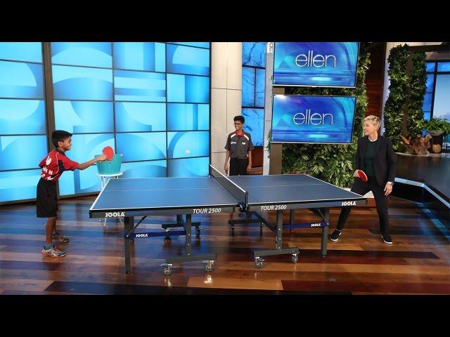 Ellen Meets Table Tennis Champion Siblings