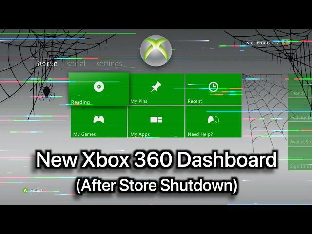 New Xbox 360 Dashboard (After Store Shutdown)