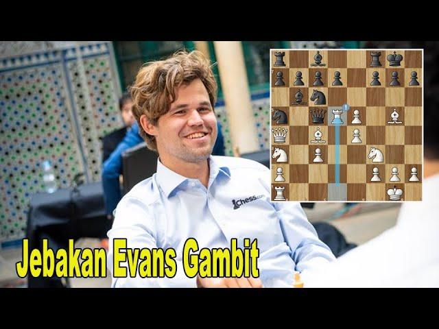 Jebakan Evans Gambit, di Tangan SUper GM || Carlsen Vs Anand || Casablanca Chess 2024