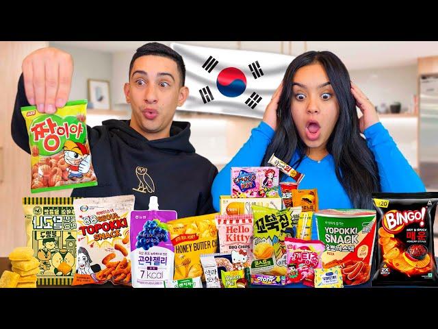 Trying KOREAN SNACKS for the FIRST TIME!