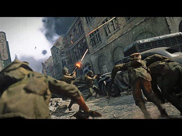 Battle For Aachen WWII | Call Of Duty (2017) | No HUD | RTX 3090 | 4K Ultra