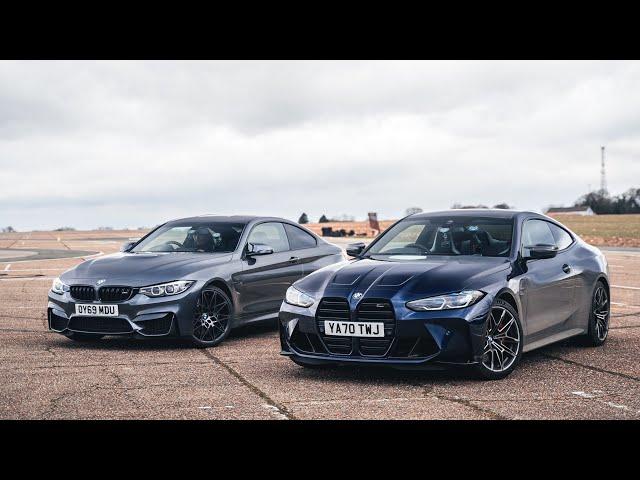 F82 vs G82 BMW M4 Competition Old vs New | Drag Race & Track Battle | 4K