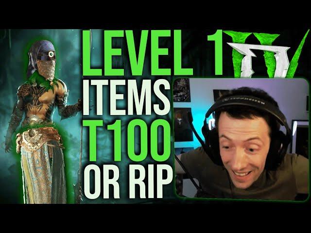 Diablo 4 - LEVEL 1 GEAR IN TORMENT 4 DUNGEON?!