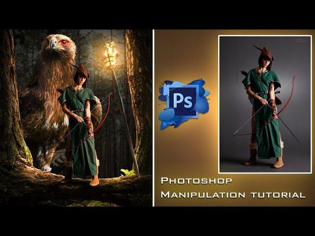 Photoshop manipulation tutorial | Eagle Hunter Manipulation | photoshop editing | PSD file free