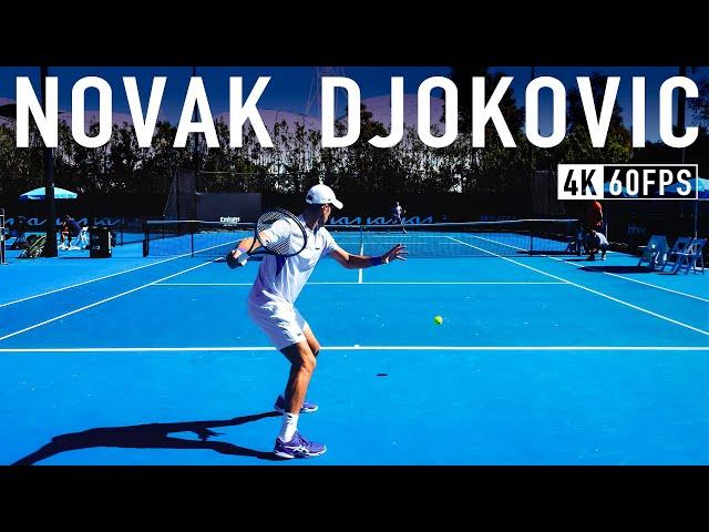 Novak Djokovic - Up Close Court Level Practice [2024]