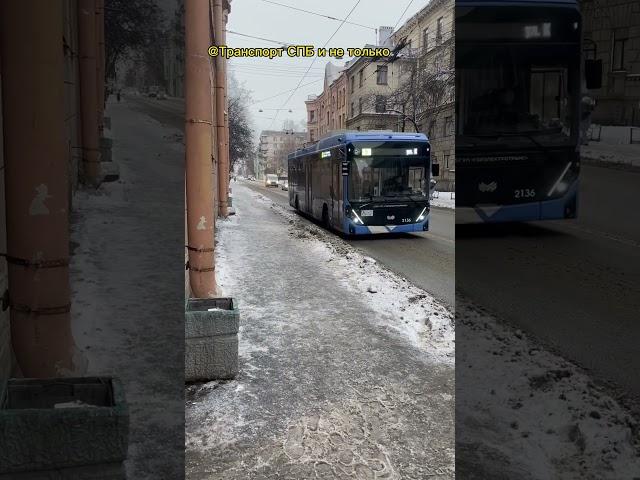 Троллейбус БКМ 32100D «Ольгерд» по 9 маршруту! #топ #троллейбус #транспорт @Nevsky_Transport