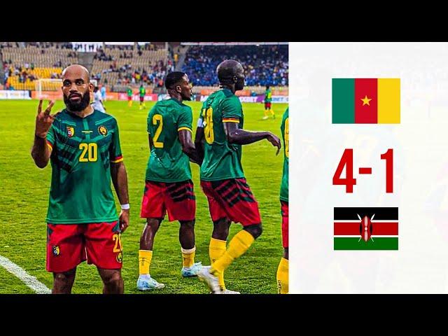 CAMEROON VS HARAMBEE STARS MATCH HIGHLIGHTS 4-1