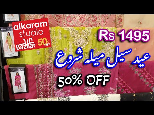 Alkaram 50% OFF Eid Sale  // Alkaram Festive Sale On Entire Stock ️ #alkaram #eid #sale #today