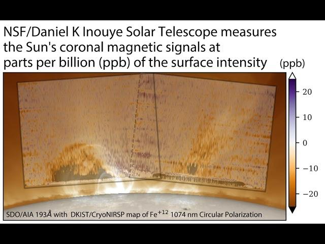 Daniel K. Inouye Solar Telescope produces its first magnetic field maps of the sun's corona