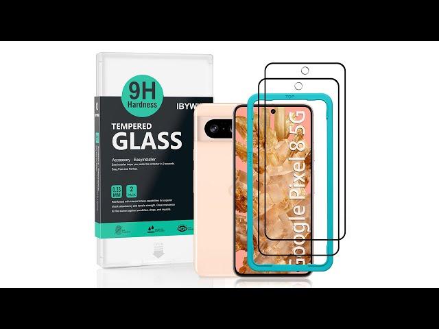 Google Pixel 8 5G Tempered glass ibywind Protector With Easy Install Kit And Camera Lens Protector