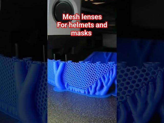 Mesh lenses are a great alternative for Cosplay helmets and masks #3dprinting #subscribe #timelapse