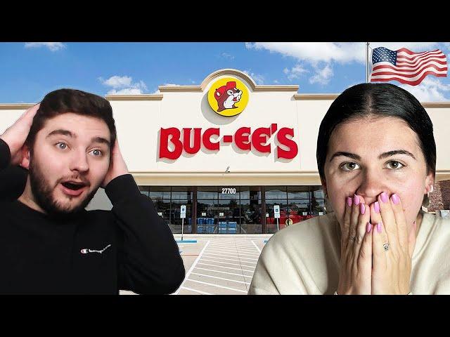 Brits go to BUC-EE'S for the first time! (The World's Biggest Gas Station!)