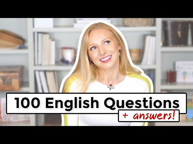 100 Common English Questions and Answers | How to Ask and Answer Questions in English