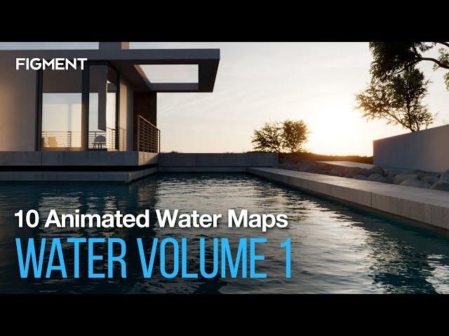 10 Realistic Animated Small-Scale Water Displacement Maps | FIGMENT WATER VOL 1 | Product Trailer