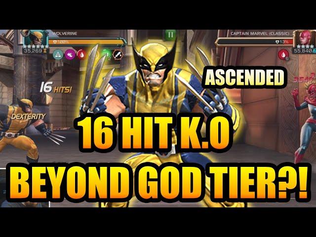 Ascended Wolverine STILL BEYOND GOD TIER HORSEMAN?! 16 HIT ROL K.O!!! - Marvel Contest of Champions