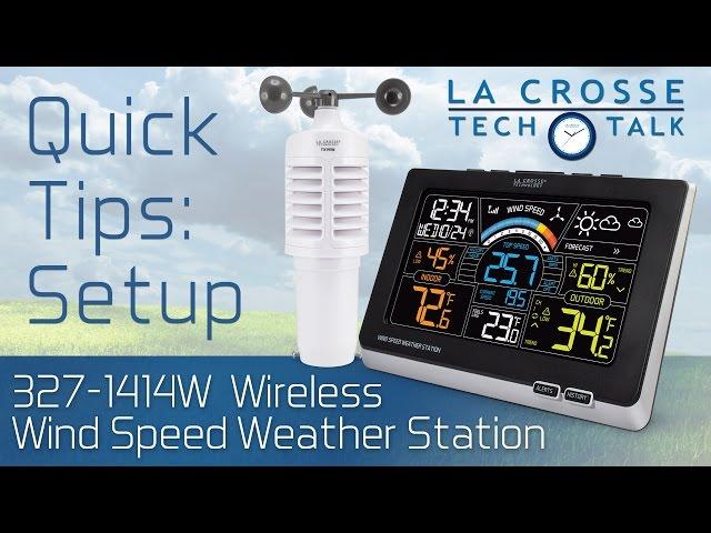 327-1414W Wind Speed Weather Station Setup