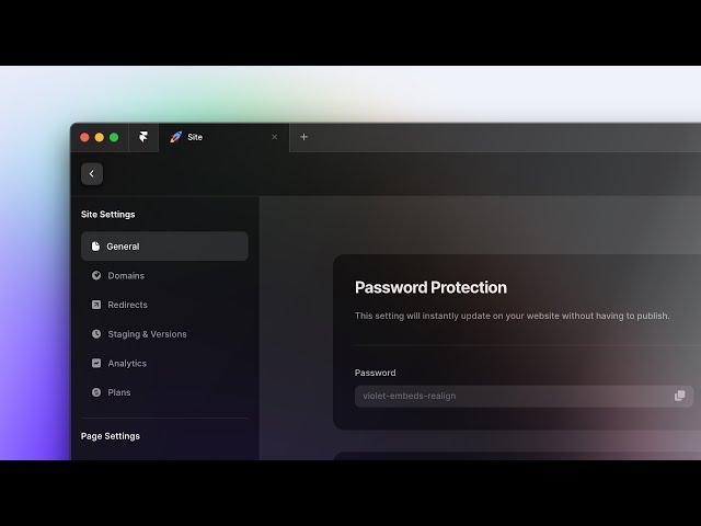 Adding Password Protection to Your Framer Website