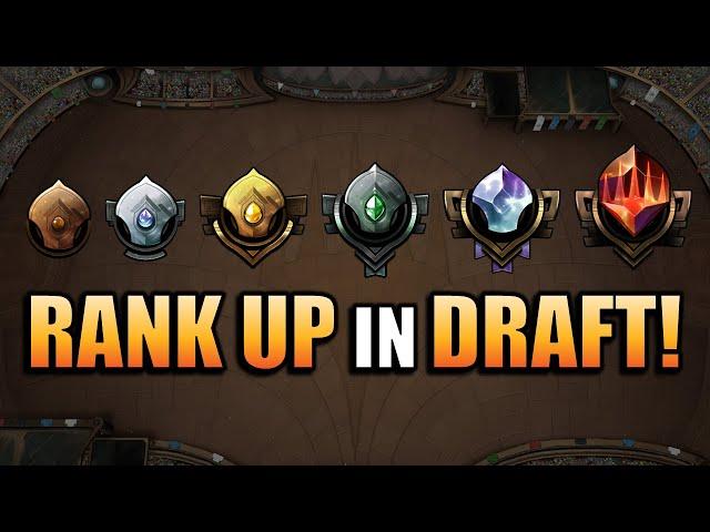 HOW TO RANK UP IN DRAFT ON MTG ARENA!!! Tips and Strategies for Each Rank!!!