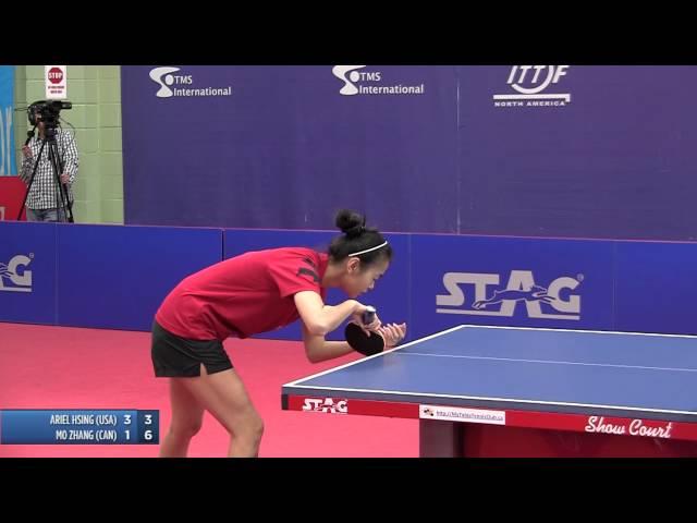 2012 North American Cup: Ariel Hsing vs. Mo Zhang - Women's Singles Final