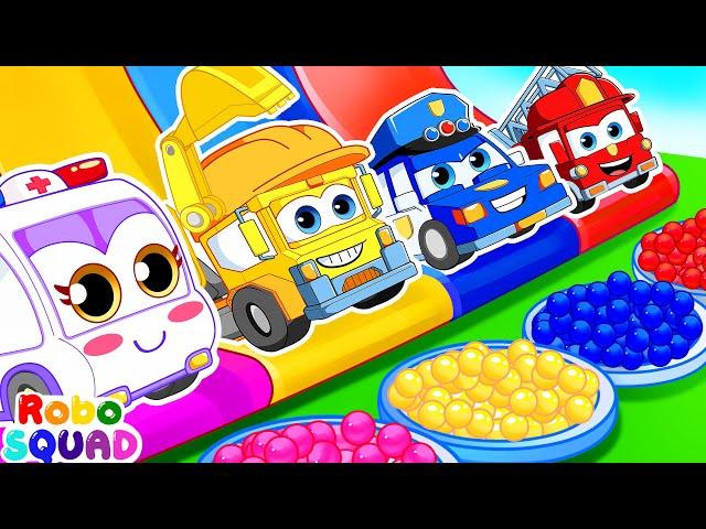 Car Garage Adventure  Bath Song | Nursery Rhymes | RoboSquad Kids Songs