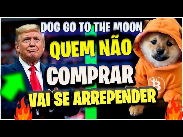 $1,00 DOG GO THO THE MOON Bull Bun Vai ser historico Binance Coinbase alertatrump vem ai